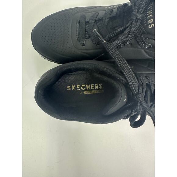 Skechers Women’s Uno - Stand on Air Sneakers, Black, Size 9 - Picture 9 of 10